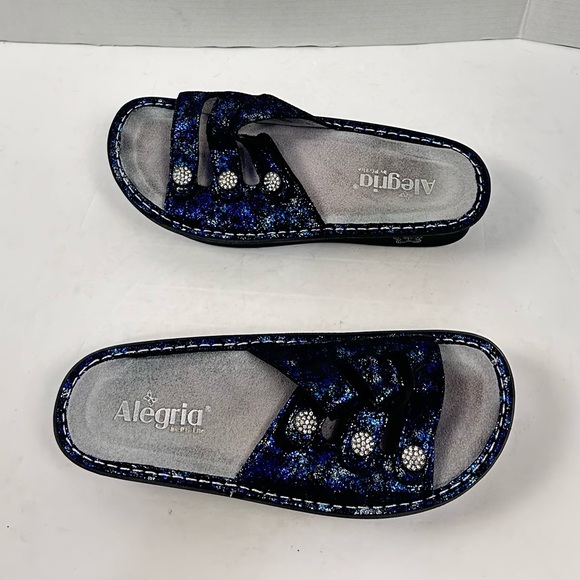 Alegria Kacee Magnetic Blue Slide Sandal Sz 8.5 - Picture 5 of 6